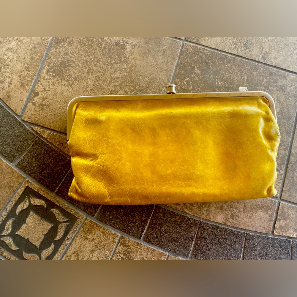 Leather Hobo wallet clutch